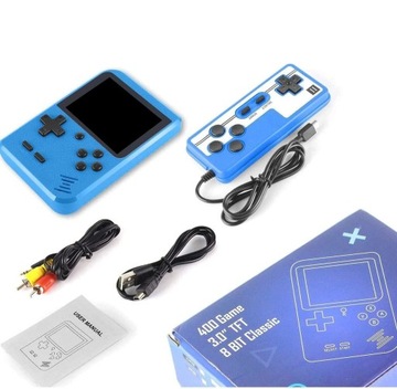ПОРТАТИВНАЯ МИНИ-РЕТРО-КОНСОЛЬ 400 GAMEBOY GAMES ДОПОЛНИТЕЛЬНАЯ ИГРА ДЛЯ 2 ЧЕЛОВЕК