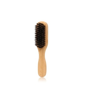 Wood Handle Boar Bristle Cleaning Brush Hairdressing Beard Brush Anti