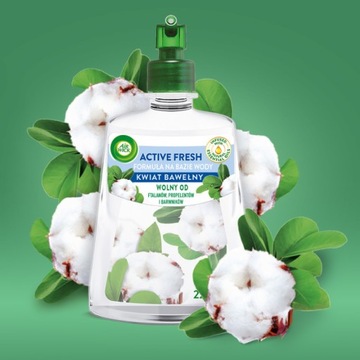 Набор Air Wick Active Fresh Cotton Flower + микс вставок 5 шт.