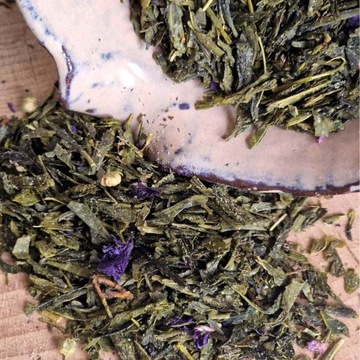 Herbata zielona sencha z kombuchą i śliwką 500g