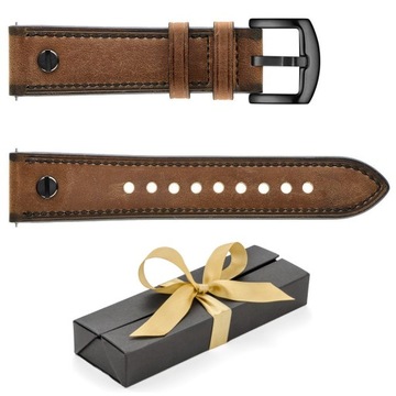 ELEGANCKI SKÓRZANY PASEK DO SAMSUNG GALAXY WATCH 4 5 6 40/42/43/44/45/46/47