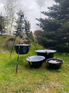 ВЕНГЕРСКАЯ ЭМАЛЬ CAULDINLE 10л, ПОДСТАВКА, КРЫШКА