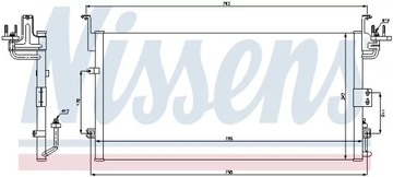 CHLADIČ KLIMA SONATA 2.0,2.7 01-04 /NI NISSENS