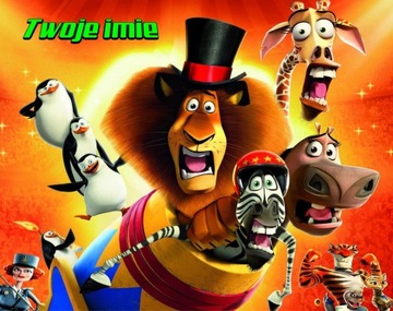 Puzzle Madagaskar 192el + imię Gratis RÓŻNE WZORY!