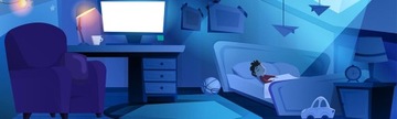 Inteligentna Lampka LED Nocna z Czujnikiem Zmierzchu 230V 3500K Spacetronik