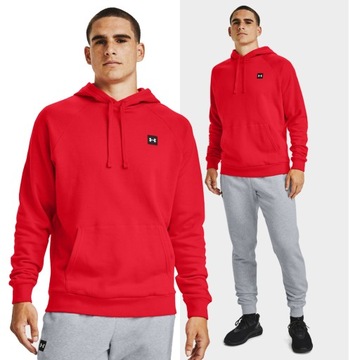 BLUZA MĘSKA UNDER ARMOUR DRESOWA Z KAPTUREM BAWEŁNA SPORTOWA 1357092