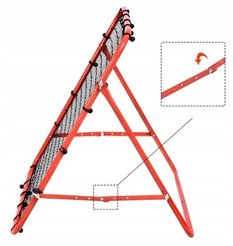 ПОРТАТИВНЫЙ ТРЕНАЖЕР ДЛЯ ФУТБОЛЬНЫХ ВОРОТ REBOUNDER 100X100X70 СМ ФУТБОЛ