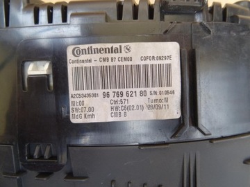CITROEN C4 II DS4 PŘÍSTROJOVÁ DESKA BUDÍKY EVROPA 9676962180