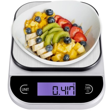 WAGA KUCHENNA PREZYCYJNA 5KG ELEKTRONICZNA TIMER WYŚWIETLACZ LCD