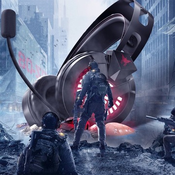 ONIKUMA M180 PRO ПРОВОДНЫЕ ИГРОВЫЕ НАУШНИКИ СО СВЕТОДИОДНЫМ МИКРОФОНОМ