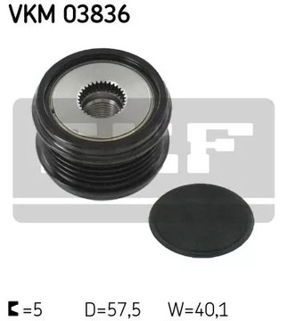 ALTERNÁTOR - SPOJKA JEDNOSMĚR SKF VKM 03836