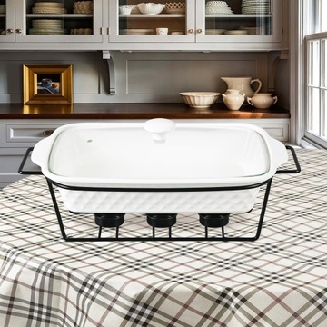 ТЕРМОСТОЙКАЯ КЕРАМИЧЕСКАЯ РАМКА ДЛЯ ПОСУДЫ ПОДОГРЕВАТЕЛЬ TEALIGHT 1,1 Л