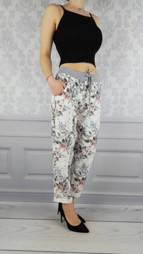 КОМФОРТНО - БРЮКИ - СВИТШОТ - ЦВЕТЫ - ХЛОПОК