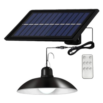 LAMPA SOLARNA+PANEL+PILOT OŚWIETLENIE ZIMNO