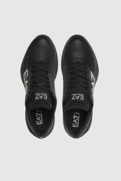 EA7 Czarne sneakersy męskie z białym logo 42