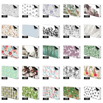 Декоративный магнит на радиатор 90х60, узор Белые доски