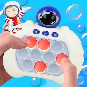 POP IT POPIT АРКАДНАЯ ИГРА ЭЛЕКТРИЧЕСКИЙ АНТИСТРЕСС СВЕТОДИОДНЫЕ ЗВУКИ ПРОСТРАНСТВО