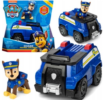 АВТОМОБИЛЬ PAW PATROL CHASE АВТОМОБИЛЬ ПОЛИЦЕЙСКАЯ МАШИНА + ФИГУРКА СОБАКИ ПОЛИЦЕЙСКАЯ ИГРУШКА