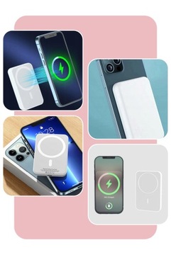 POWERBANK БЫСТРАЯ ЗАРЯДКА MAGSAFE 5000 MAH 5V3A БЕЛЫЙ