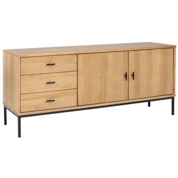 Komoda szafka II Sirio loft 160 cm, metal i lite drewno