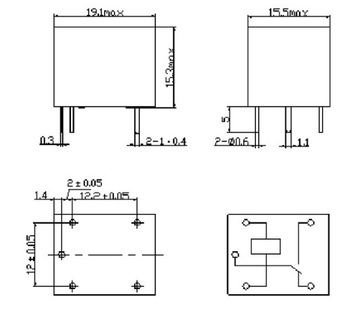 РЕЛЕ SRD-12VDC-SL-C