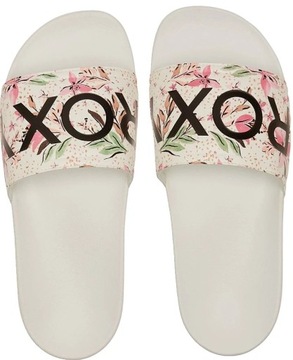 buty Roxy Slippy II - WZT/White/Crazy Pink Print