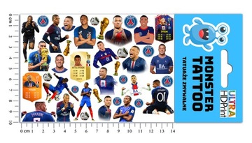 НАБОР НАКЛЕЙКОВ + ТАТУ ДЛЯ ДЕТЕЙ ДЕТСКОЕ MBAPPE КАЧЕСТВО