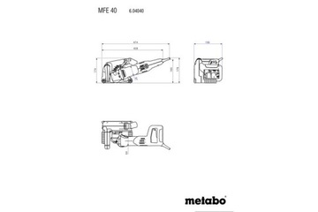 Штроборез MFE 40 + 2 диска 125 мм (628559000)