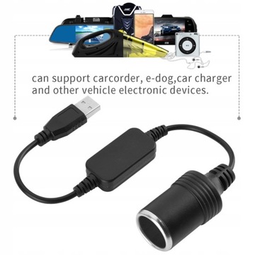 АДАПТЕР-ПРЕОБРАЗОВАТЕЛЬ USB ПРИЖИГАЛКА 12В