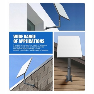 КРЕПЛЕНИЕ ДЛЯ СПУТНИКОВОГО ИНТЕРНЕТА 30 СМ, ЖИДКОЕ ДЛЯ STARLINK V2, СЕРОЕ