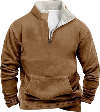 bawełniany sweter wygodny i modny kolor pasuje do połowy zamek mężczyźni