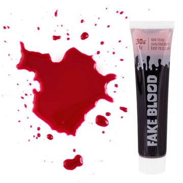 SZTUCZNA KREW realistyczna makeup makijaż na HALLOWEEN tubka 30 ml
