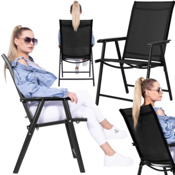 СКЛАДНОЙ САДОВЫЙ СТУЛ ДЛЯ ТЕРРАСЫ БАЛКОН САДОВЫЙ СТУЛ ПРОЧНЫЙ МЕТАЛЛ