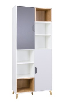 Pojemny regał SZARY system JK 80 cm
