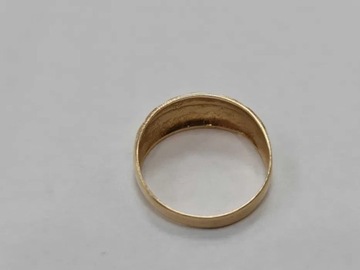 Klasyczny złoty pierścionek damski/ 585/ 2.19g/R15