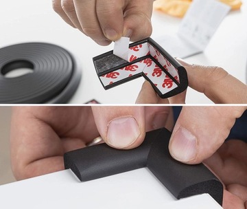 ЗАЩИТА ПЕННАЯ ДЛЯ УГЛОВ ЗАЩИТА УГЛОВАЯ ДЛЯ КРОМОК МЕБЕЛИ 4x шт.