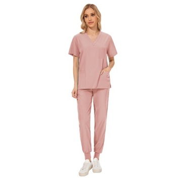 KOMPLET MEDYCZNY DAMSKI SCRUB UNIFORM RÓŻNE KOLORY