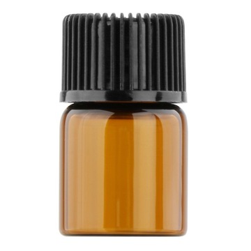 50 шт., янтарная мини-стеклянная бутылка с завинчивающейся крышкой для ароматерапии, 50 шт.
