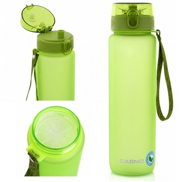 Butelka na wodę Bidon na sok BPA Free 1050 ml Uchwyt Ustnik Sitko Miarka