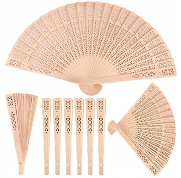 Бамбуковый деревянный веер ажурный складной DIY танцевальная свадебная вечеринка