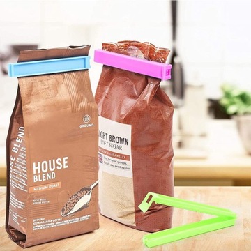 10xKLIPS ZAPINKI DO ZAMYKANIA OPAKOWAŃ WORECZKÓW TOREBEK ŻYWNOŚCI PRZYPRAW