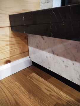 Камин, боковое стекло, каркас + столешница со СБОРКОЙ Краков