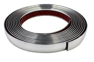 LISTWA OZDOBNA TAŚMA SAMOPRZYLEPNA CHROMOWANA 20MM 5 METRÓW CHROM 20 mm 5m
