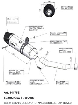ГЛУШИТЕЛЬ LEOVINCE ONE EVO SUZUKI GSX-S 750 2017-20