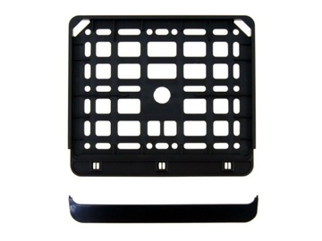 Рамка номерного знака мотоцикла, черная