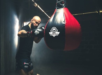 ПУСТАЯ БОКСЕРСКАЯ ГРУША XXL ЧЕРНО-КРАСНАЯ 80 СМ ДО 75 КГ DBX BUSHIDO