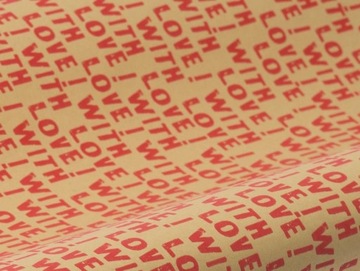 ДЕКОРАТИВНАЯ ЭКО ПОДАРОЧНАЯ БУМАГА «С ЛЮБОВЬЮ»