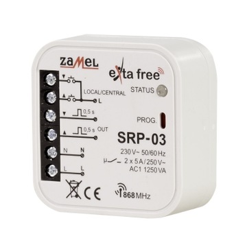 STEROWNIK ROLET CENTRALNY SRP-03 5A 230V EXTA FREE