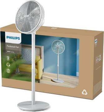 Wentylator podłogowy Philips Series 2000 CX2550/00 biały b. cichy 19dB