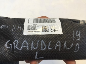 OPEL GRANDLAND X 2019 AIRBAG ULOŽENÍ SEDADLA LEVÝ 9826260780